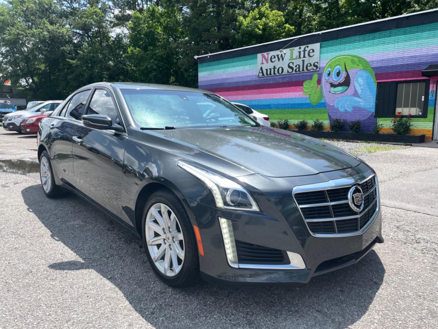 2014 GRAY CADILLAC CTS 2.0T (1G6AP5SX1E0) with an 2.0L engine, Automatic transmission, located at 5103 Dorchester Rd., Charleston, SC, 29418-5607, (843) 767-1122, 36.245171, -115.228050 - Photo#0